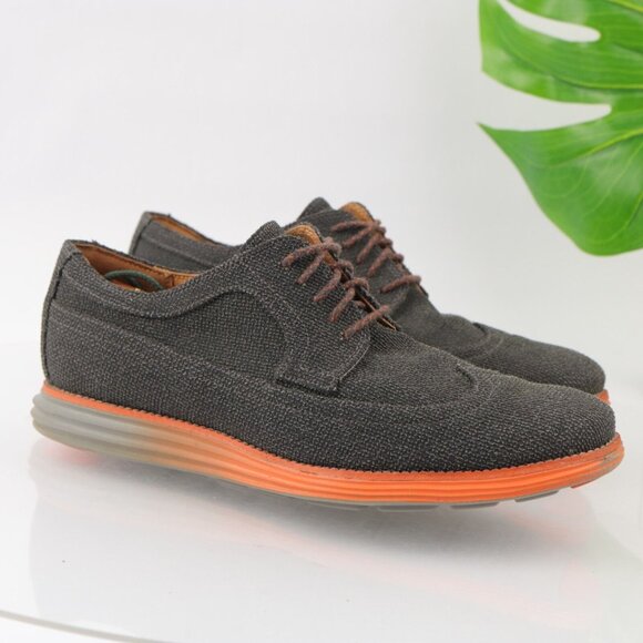 Cole Haan Mens Lunargrand Oxford Sneaker Size 10 Black Gray Denim Casual Shoe - Picture 14 of 14